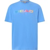 image:imageHEAD Mens Rainbow TShirt  Moisture Wicking Cotton Blend Logo TShirt with Stretch for Tennis and Everyday WearAirforce Blue