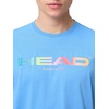 image:imageHEAD Mens Rainbow TShirt  Moisture Wicking Cotton Blend Logo TShirt with Stretch for Tennis and Everyday WearAirforce Blue