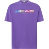 image:imageHEAD Mens Rainbow TShirt  Moisture Wicking Cotton Blend Logo TShirt with Stretch for Tennis and Everyday WearPurple