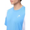 image:imageHEAD Mens Slice TShirt  Lightweight MoistureWicking Athletic Tennis Shirt with Breathable Mesh PanelsAirforce Blue White