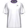image:imageHEAD Mens Slice TShirt  Lightweight MoistureWicking Athletic Tennis Shirt with Breathable Mesh PanelsWhite Purple