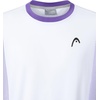 image:imageHEAD Mens Slice TShirt  Lightweight MoistureWicking Athletic Tennis Shirt with Breathable Mesh PanelsWhite Purple