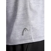 image:imageHead Mens Apexnext Crewneck TShirt Standard Fit Midweight Stretch Flex Motion Performance MaterialSleet Heather