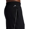 image:imageHead Mens Crosscourt Short Standard Fit 7 Inseam Stretch Lightweight Material MoistureWickingBlack