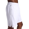 image:imageHead Mens Crosscourt Short Standard Fit 7 Inseam Stretch Lightweight Material MoistureWickingStark White