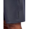 image:imageHead Mens Elevate Essence Short Standard Fit 7 Inseam Stretch Midweight Micro Pique Scuba MaterialEbony