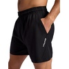 image:imageHead Mens Endurance Short Standard Fit 5 Inseam Lightweight Stretch MoistureWicking MaterialBlack