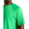 image:imageHead Mens Flex Raglan Crewneck TShirt Standard Fit Lightweight and Breathable Grid MeshAndean Toucan Green