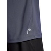 image:imageHead Mens Flex Raglan Crewneck TShirt Standard Fit Lightweight and Breathable Grid MeshCool Grey
