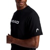 image:imageHead Mens Graphic Crewneck TShirt Standard Fit Soft CottonPolyester Jersey MaterialBlack