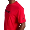 image:imageHead Mens Graphic Crewneck TShirt Standard Fit Soft CottonPolyester Jersey MaterialTrue Red
