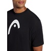 image:imageHead Mens Graphic Crewneck TShirt Standard Fit Soft Midweight CottonPolyester MaterialBlacklogo