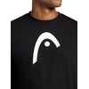 image:imageHead Mens Graphic Crewneck TShirt Standard Fit Soft Midweight CottonPolyester MaterialBlacklogo