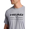 image:imageHead Mens Graphic Crewneck TShirt Standard Fit Soft Midweight CottonPolyester MaterialSleettennis Club