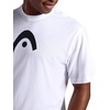 image:imageHead Mens Graphic Crewneck TShirt Standard Fit Soft Midweight CottonPolyester MaterialStark Whitelogo