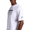 image:imageHead Mens Graphic Crewneck TShirt Standard Fit Soft Midweight CottonPolyester MaterialStark Whitetennis Club