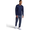 image:imageHead Mens Guard Long Sleeve Crewneck Top Relaxed Fit Stretch Midweight MaterialNavy Heather