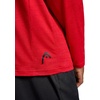 image:imageHead Mens Guard Long Sleeve Crewneck Top Relaxed Fit Stretch Midweight MaterialRacing Red Heather