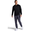image:imageHead Mens Heat French Terry Crewneck Long Sleeve Top Standard Fit Midweight MaterialBlack