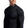 image:imageHead Mens Long Sleeve Training Mock Neck Top Standard Fit Stretchy Midweight MaterialBlack