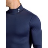 image:imageHead Mens Long Sleeve Training Mock Neck Top Standard Fit Stretchy Midweight MaterialNavy Heather