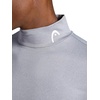 image:imageHead Mens Long Sleeve Training Mock Neck Top Standard Fit Stretchy Midweight MaterialSleet Heather