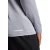 image:imageHead Mens Long Sleeve Training Mock Neck Top Standard Fit Stretchy Midweight MaterialSleet Heather
