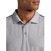 image:imageHead Mens Net Point Polo Shirt Standard Fit Lightweight Performance Pique MaterialGrey Heather