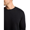 image:imageHead Mens Reflect Long Sleeve Crewneck TShirt Standard Fit Soft Midweight CottonPolyester MaterialBlack
