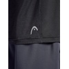 image:imageHead Mens Short Sleeve Active Crewneck TShirt Standard Fit Midweight Peached Stretch MaterialBlack Heather