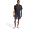 image:imageHead Mens Short Sleeve Active Crewneck TShirt Standard Fit Midweight Peached Stretch MaterialBlack Heather