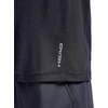 image:imageHead Mens Short Sleeve Active Crewneck TShirt Standard Fit Midweight Peached Stretch MaterialBlack Heather