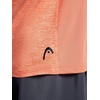 image:imageHead Mens Short Sleeve Active Crewneck TShirt Standard Fit Midweight Peached Stretch MaterialLiving Coral Heather