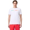 image:imageHEAD Mens Rainbow TShirt  Moisture Wicking Cotton Blend Logo TShirt with Stretch for Tennis and Everyday WearWhite