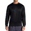 image:imageHead Mens Heat French Terry Crewneck Long Sleeve Top Standard Fit Midweight MaterialBlack