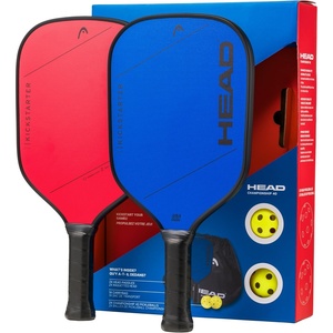image:imageHEAD Kickstarter Pickleball Starter Set  2 Kickstarter Plus Paddles 2 Outdoor Pickleballs Carry Bag