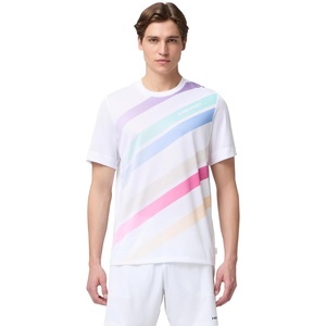 image:imageHEAD Mens Pro Performance TShirt  Engineered Jacquard Fabric with Moisture Wicking Ventilated Athletic Tennis TopWhite Print