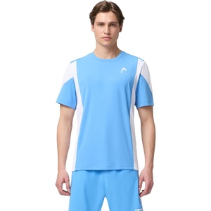 image:imageHEAD Mens Slice TShirt  Lightweight MoistureWicking Athletic Tennis Shirt with Breathable Mesh PanelsAirforce Blue White