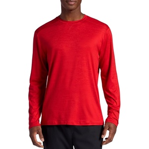 image:imageHead Mens Guard Long Sleeve Crewneck Top Relaxed Fit Stretch Midweight MaterialRacing Red Heather