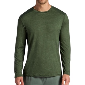 image:imageHead Mens Guard Long Sleeve Crewneck Top Relaxed Fit Stretch Midweight MaterialSwiss Army Green Heather