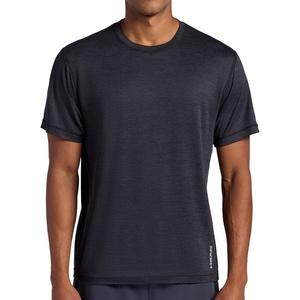 image:imageHead Mens Short Sleeve Active Crewneck TShirt Standard Fit Midweight Peached Stretch MaterialBlack Heather